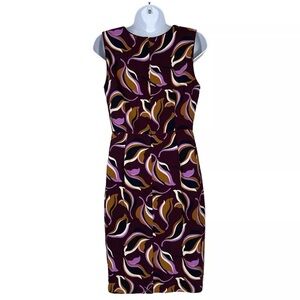 Ann Taylor Women Multicolored  Size 4 Sheath Stretch Sleeveless Dress